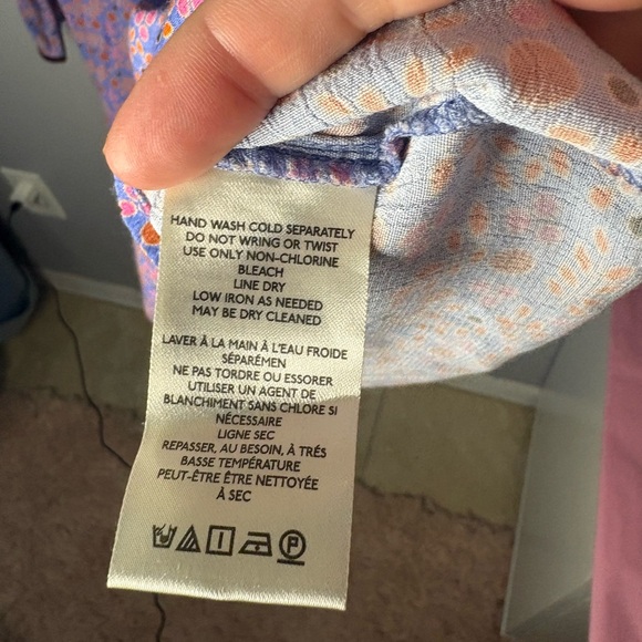 Free People Blossom Baby Mini Dress Floral Print Ruffle Collar - Picture 6 of 8